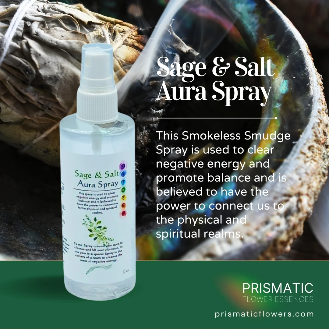 Sage & Salt Aura Spray from Prismatic Flower Essences