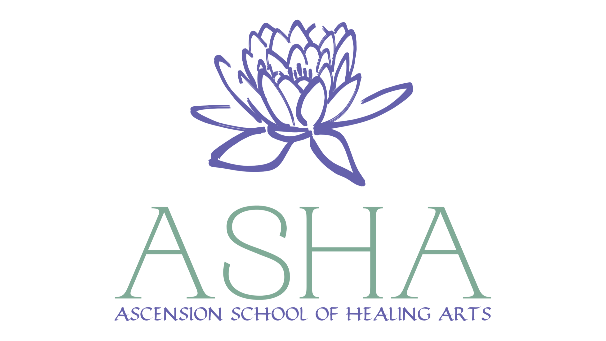 ASHA Ascension School of Healing Arts lotus emblem