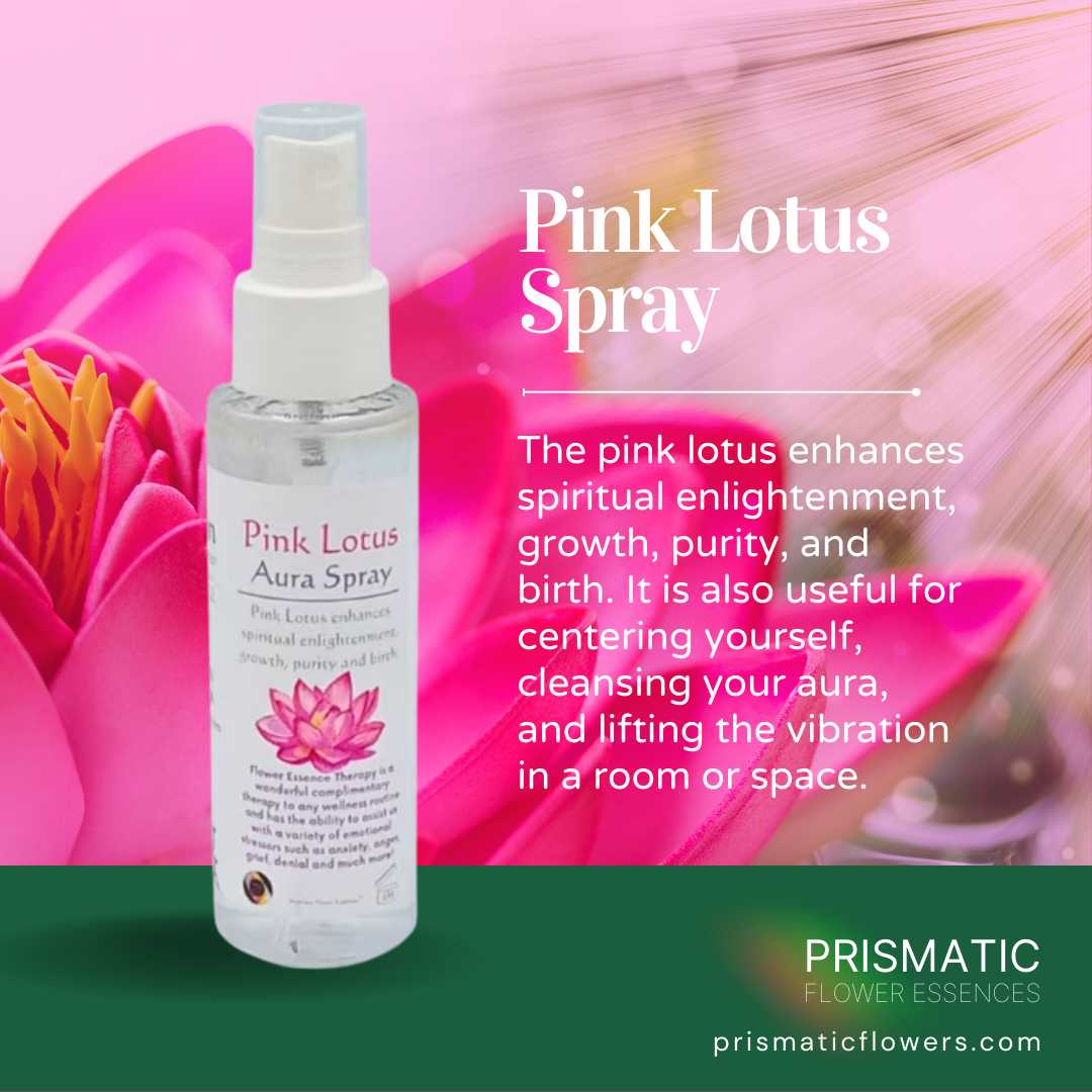 Pink Lotus Aura Spray from Prismatic Flower Essences